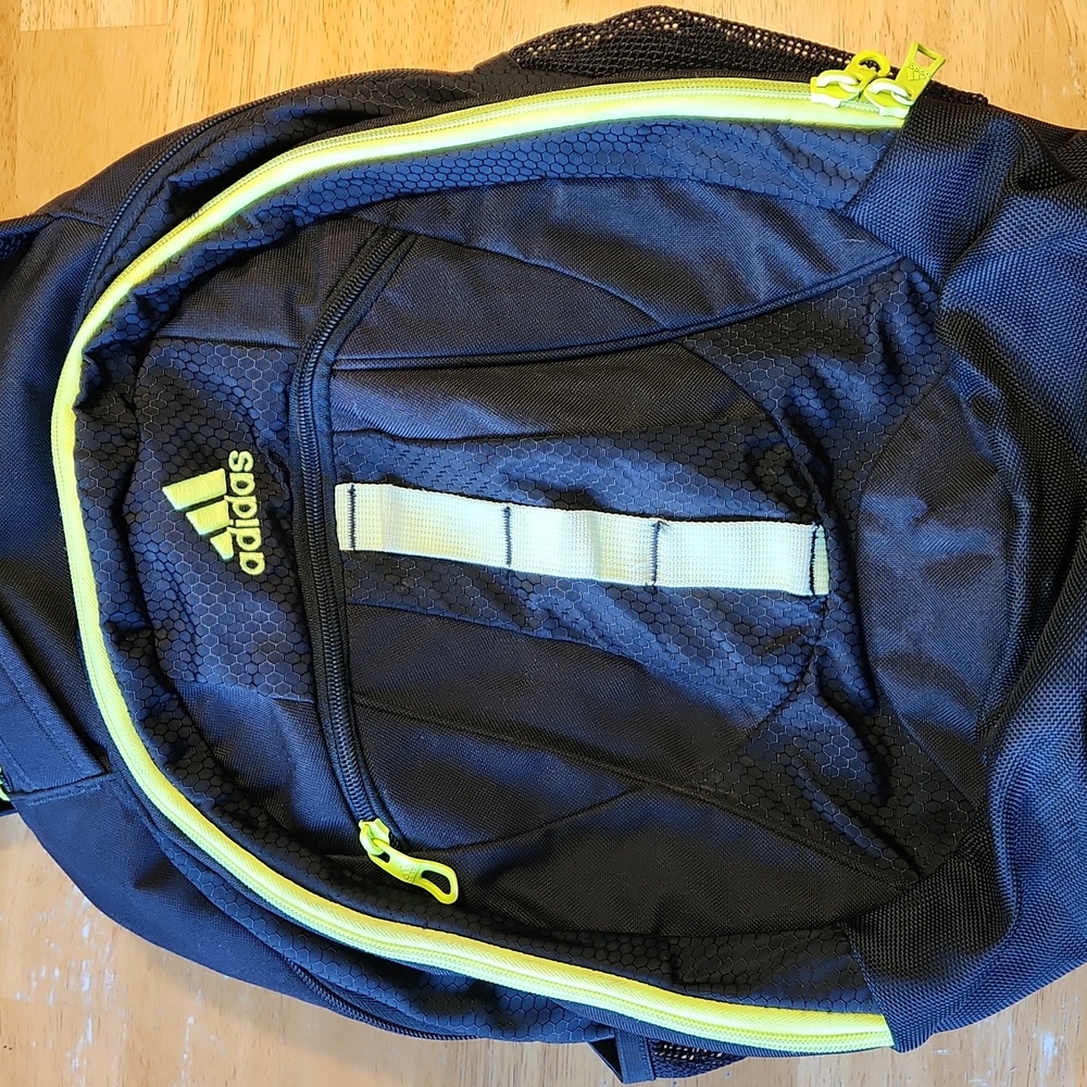 Adidas backpack black green